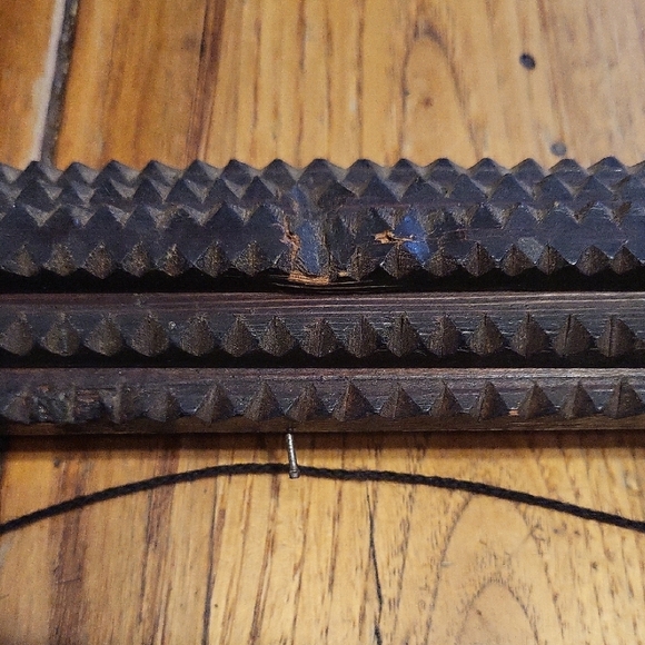 Tramp Art Wooden Frame - Picture 3 of 4